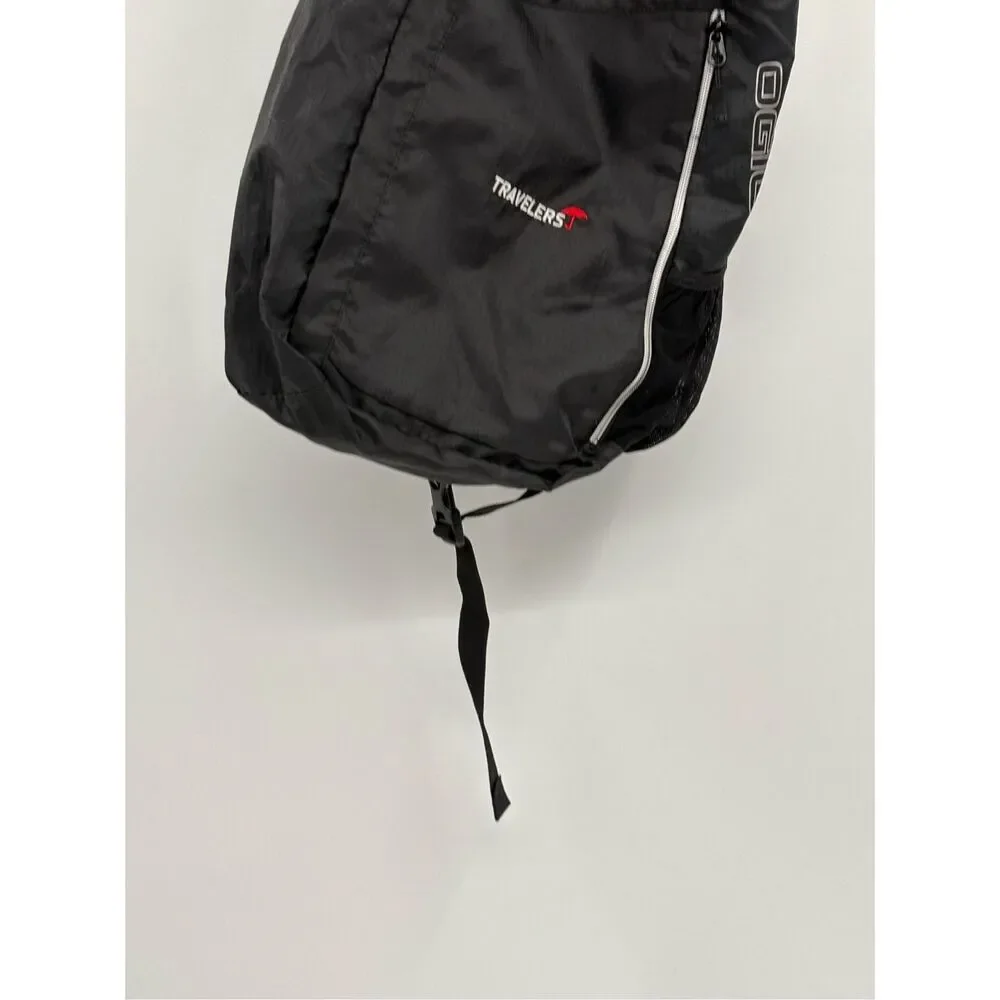 Ogio Sling Bag Backpack Travelers Black One Shoulder Drawstring Close‎
